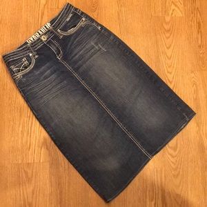 Hydraulic Jean Skirt